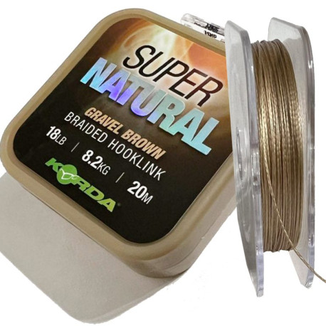 Поводочний матеріал Korda 18lb Super Natural Gravel Brown