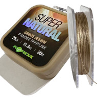 Поводочний матеріал Korda 25lb Super Natural Gravel Brown