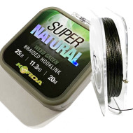 Поводочний матеріал Korda 25lb Super Natural Weedy Green
