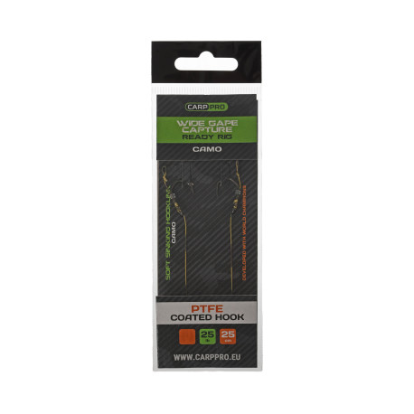 Готові повідці Carp Pro 25см 25lb Wide Gape